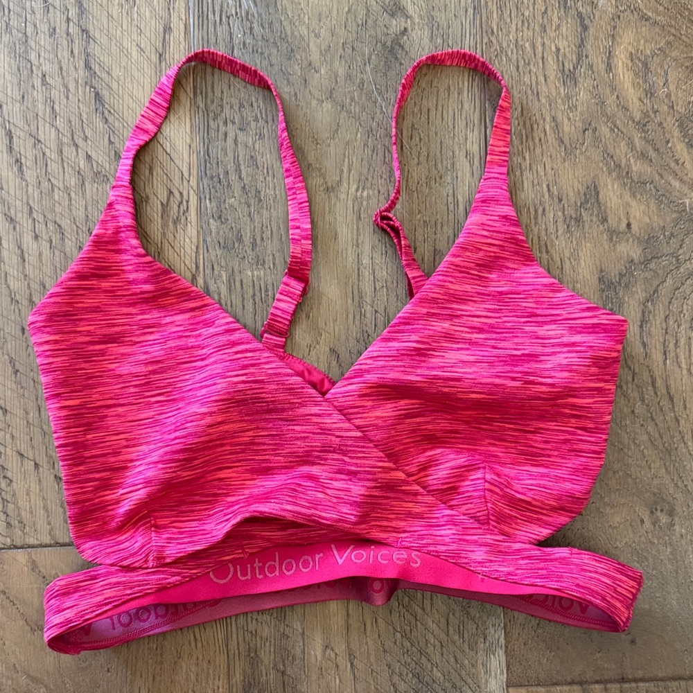Outdoor Voices Vibrant Pink Sports Bra